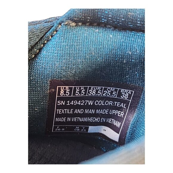 SKECHERS - 8.5W WOMENS ULTRA FLEX - PURE SPARK SLIP ON SHOES Blue Teal - Picture 12 of 13